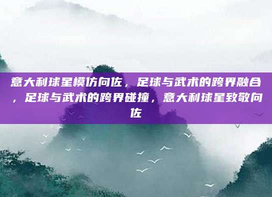 意大利球星模仿向佐，足球与武术的跨界融合，足球与武术的跨界碰撞，意大利球星致敬向佐