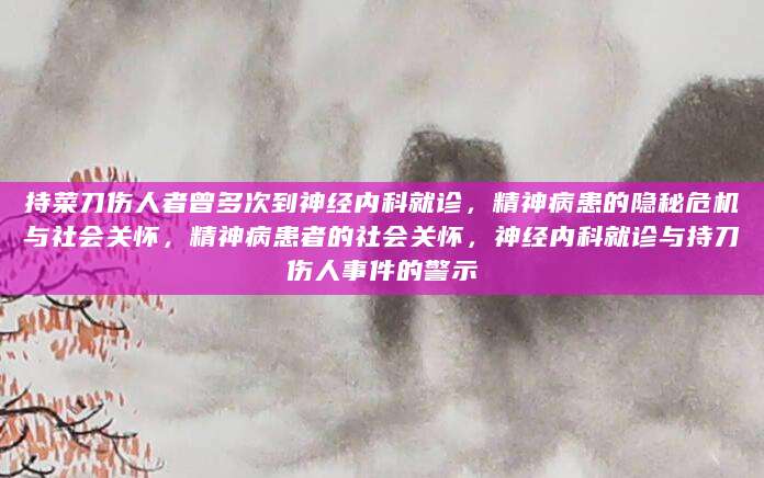 持菜刀伤人者曾多次到神经内科就诊，精神病患的隐秘危机与社会关怀，精神病患者的社会关怀，神经内科就诊与持刀伤人事件的警示